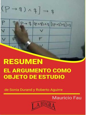 cover image of Resumen de El Argumento como Objeto de Estudio